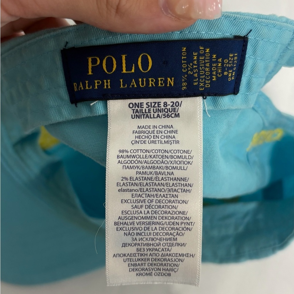 Kids one size Ralph Lauren polo baseball cap, #M1052 - Picture 5 of 6